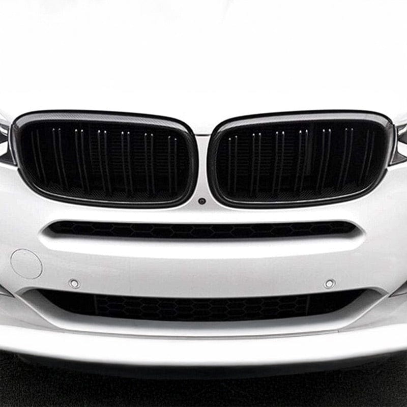 BMW X5/X5M/X6/X6M M Style Carbon Fibre Front Grilles - Twenty Two Tuning Front Grille