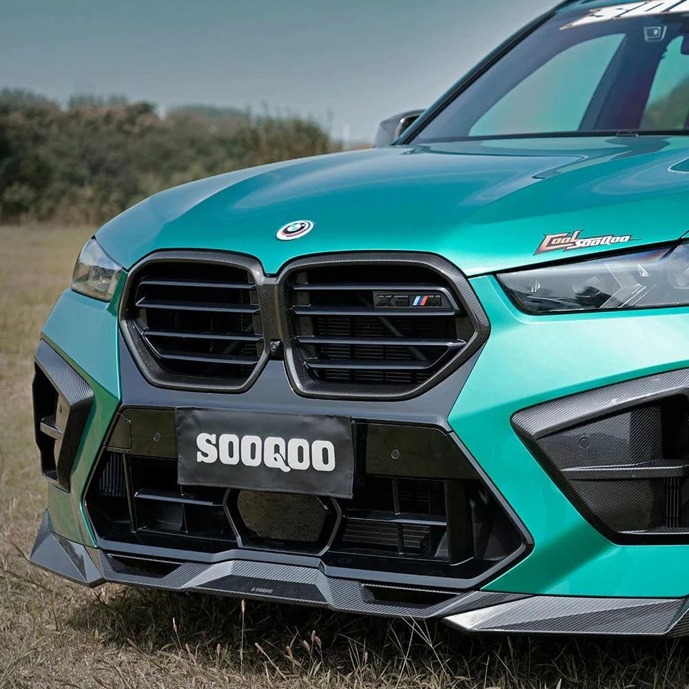 BMW X5M LCI (F95) SOOQOO Carbon Fiber Front Lip Spoiler - SOOQOO Official Front Lip