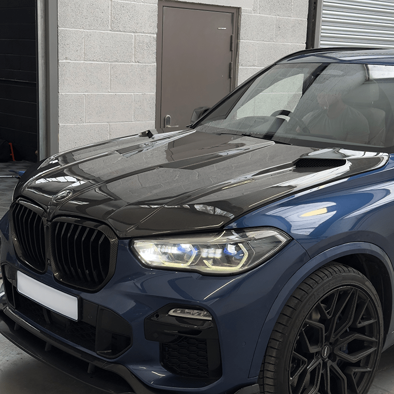BMW X6M (F96) LARTE Inspired Carbon Fibre Hood/Bonnet Replacement - Twenty Two Tuning Hood/Bonnet Complete