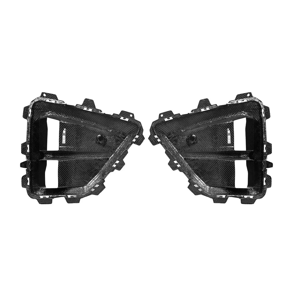BMW X6M LCI (F96) SOOQOO Carbon Front Bumper Vent Trims - SOOQOO Official Front Lip