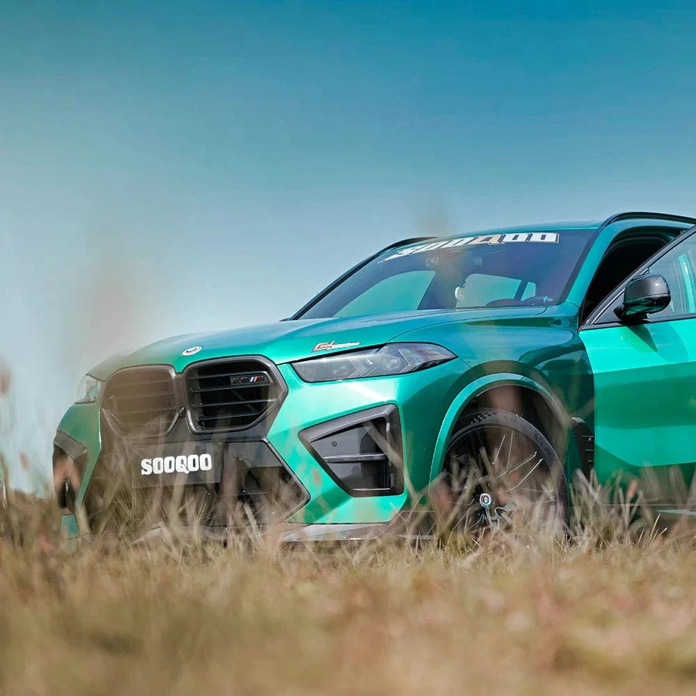 BMW X6M LCI (F96) SOOQOO Carbon Front Bumper Vent Trims - SOOQOO Official Front Lip