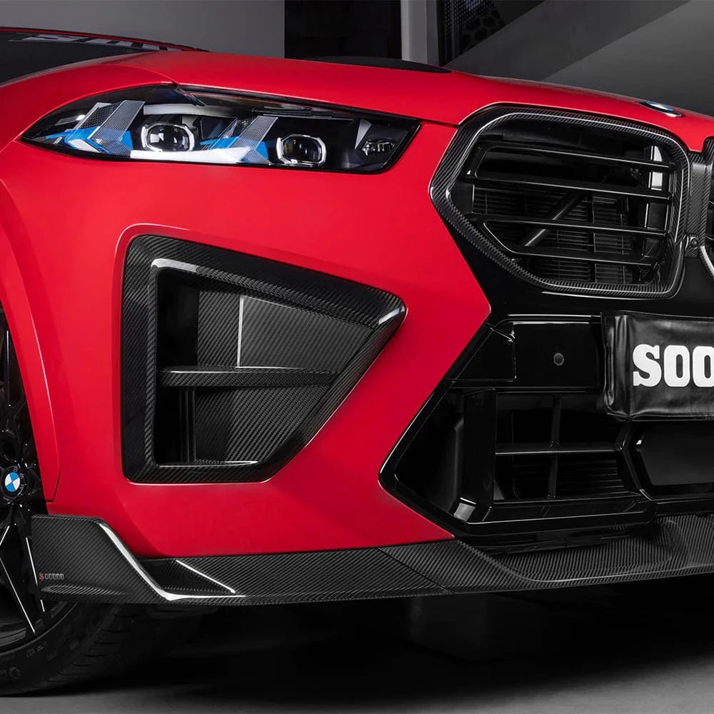 BMW X6M LCI (F96) SOOQOO Carbon Front Lip Spoiler - SOOQOO Official Front Lip