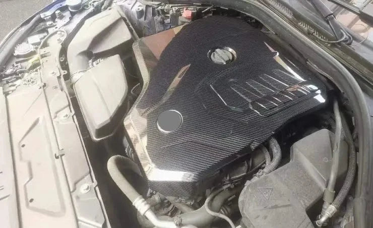 BMW Z4 (G29) B48 M Performance Style Carbon Fibre Engine Cover (Replacement) - Twenty Two Tuning Engine Bay