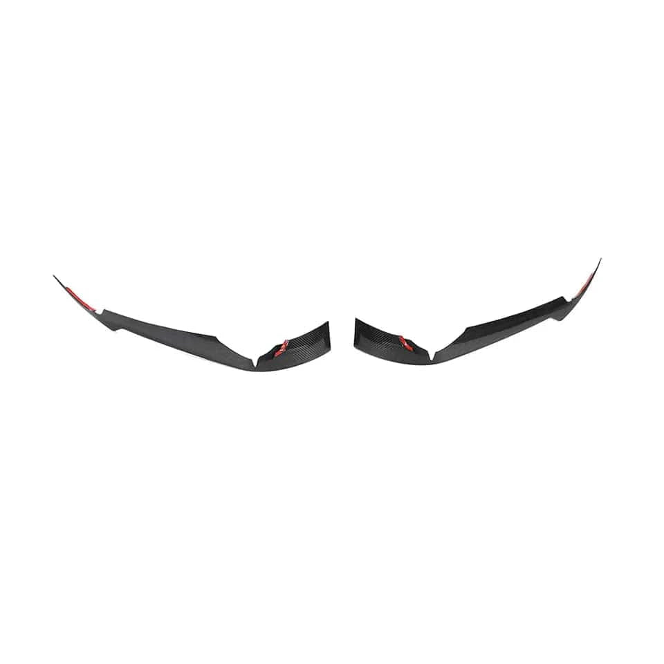 Chevrolet Corvette (C8) Carbon Fibre Front Bumper Canards - Twenty Two Tuning Front Canards/Bumper Inserts