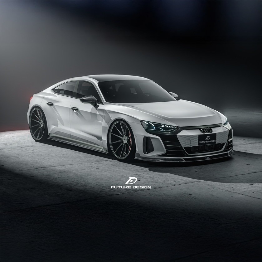 Future Design Carbon Fibre Side Skirts Compatible With Audi E-Tron GT