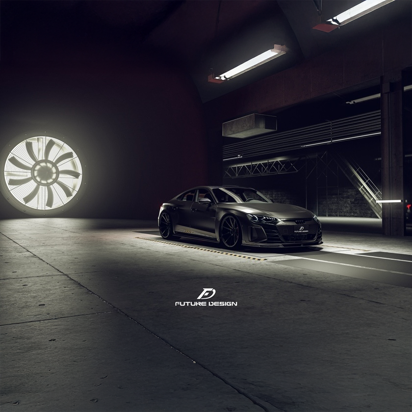 Future Design Carbon Fibre Side Skirts Compatible With Audi E-Tron GT