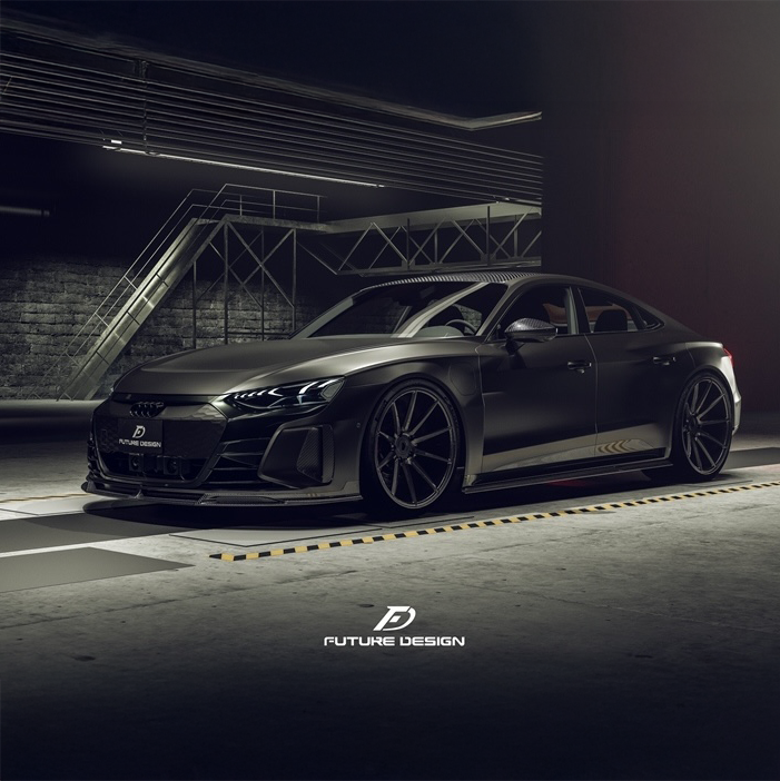 Future Design Carbon Fibre Side Skirts Compatible With Audi E-Tron GT