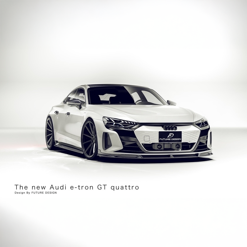 Future Design Carbon Fiber Body Kit Compatible With Audi E-Tron GT