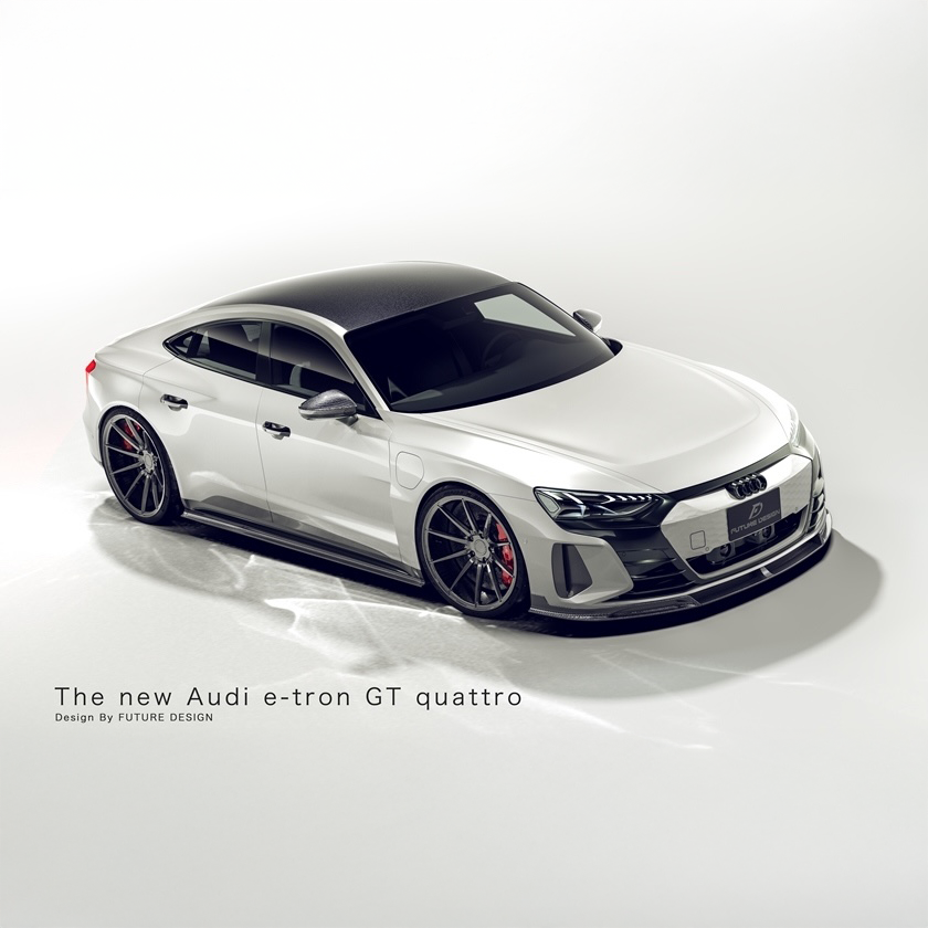 Future Design Carbon Fiber Body Kit Compatible With Audi E-Tron GT