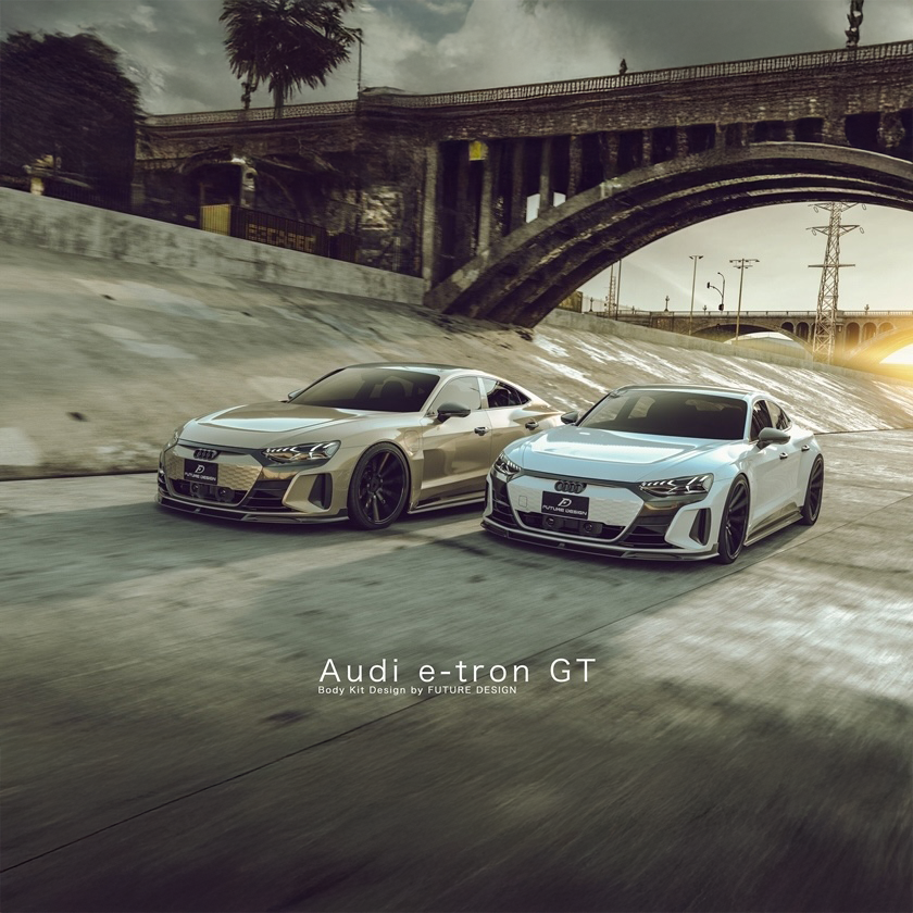 Future Design Carbon Fiber Body Kit Compatible With Audi E-Tron GT