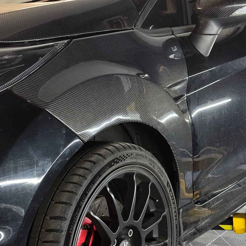 Ford Fiesta (MK7.5) OEM+ Carbon Fiber Front Fender Replacements - Twenty Two Tuning Front Fenders Complete