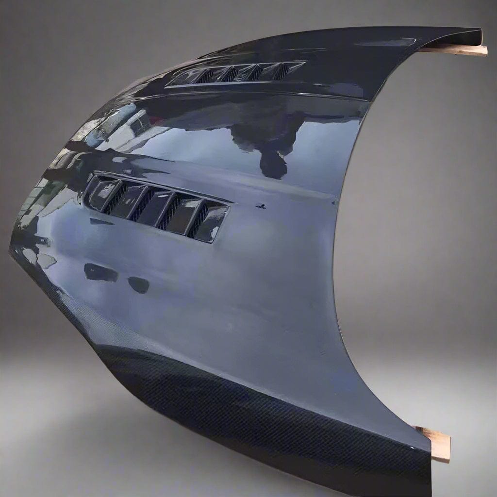 Ford Fiesta (Mk7.5) RS Style Carbon Fiber Hood/Bonnet Replacement - Twenty Two Tuning Hood/Bonnet Complete