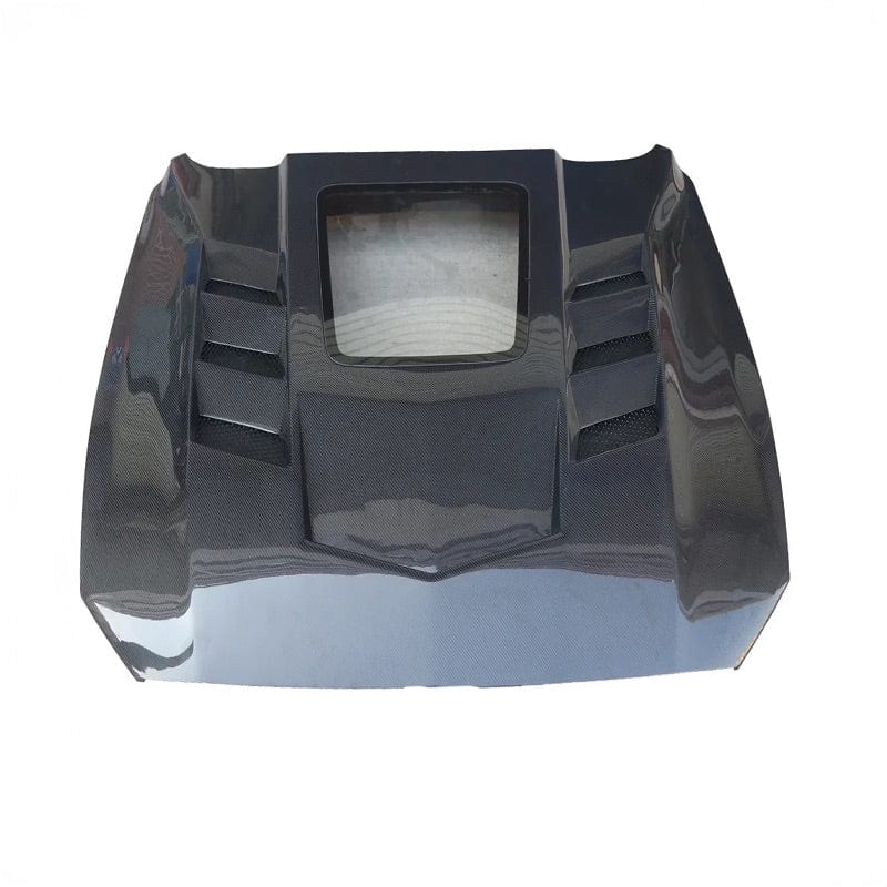 Ford Mustang (6th Gen.) GT Style Carbon Fibre Hood/Bonnet Replacement - Twenty Two Tuning Hood/Bonnet Complete