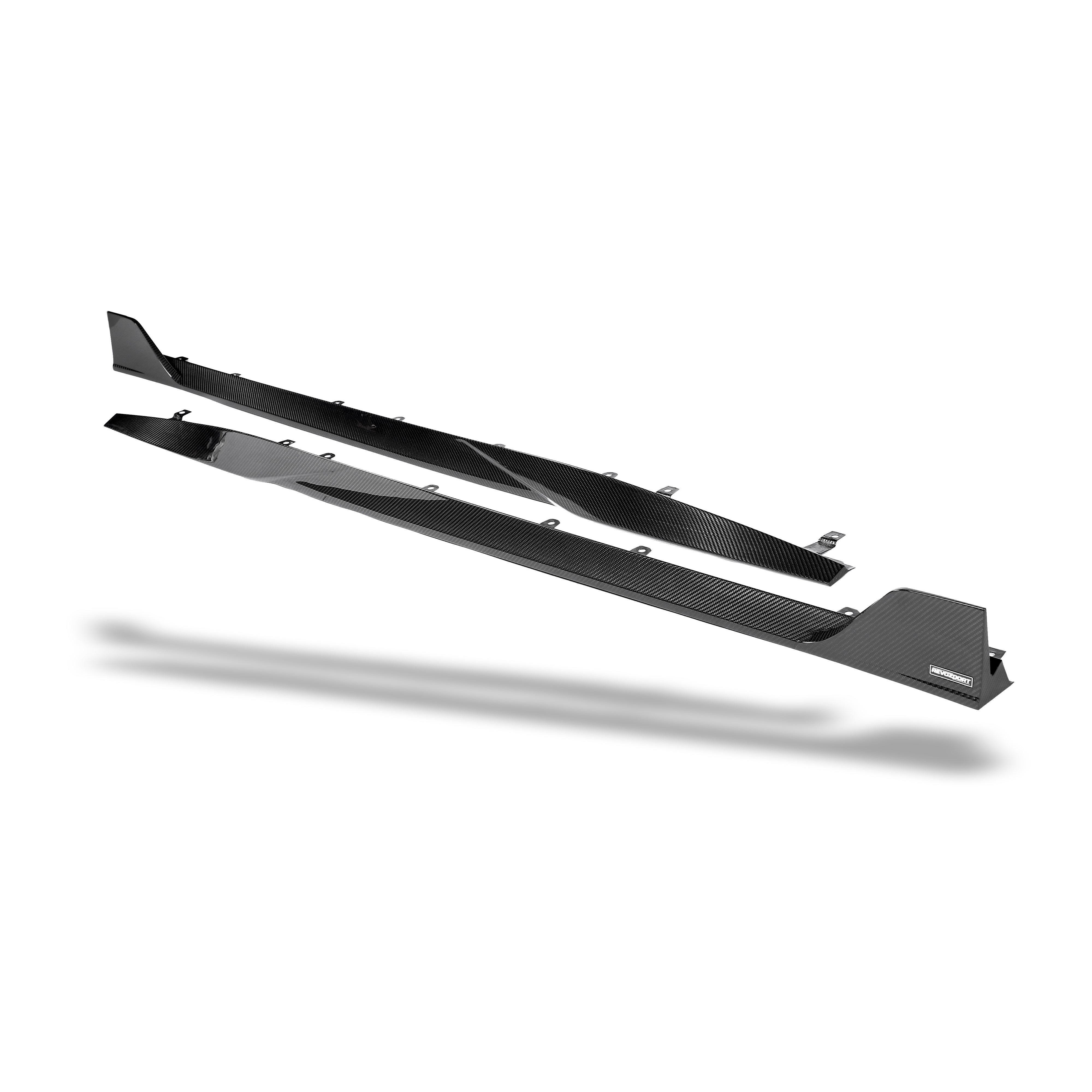 RevoZport Carbon Fiber Side Skirts Compatible With BMW M8 F91 F92 G14 G15