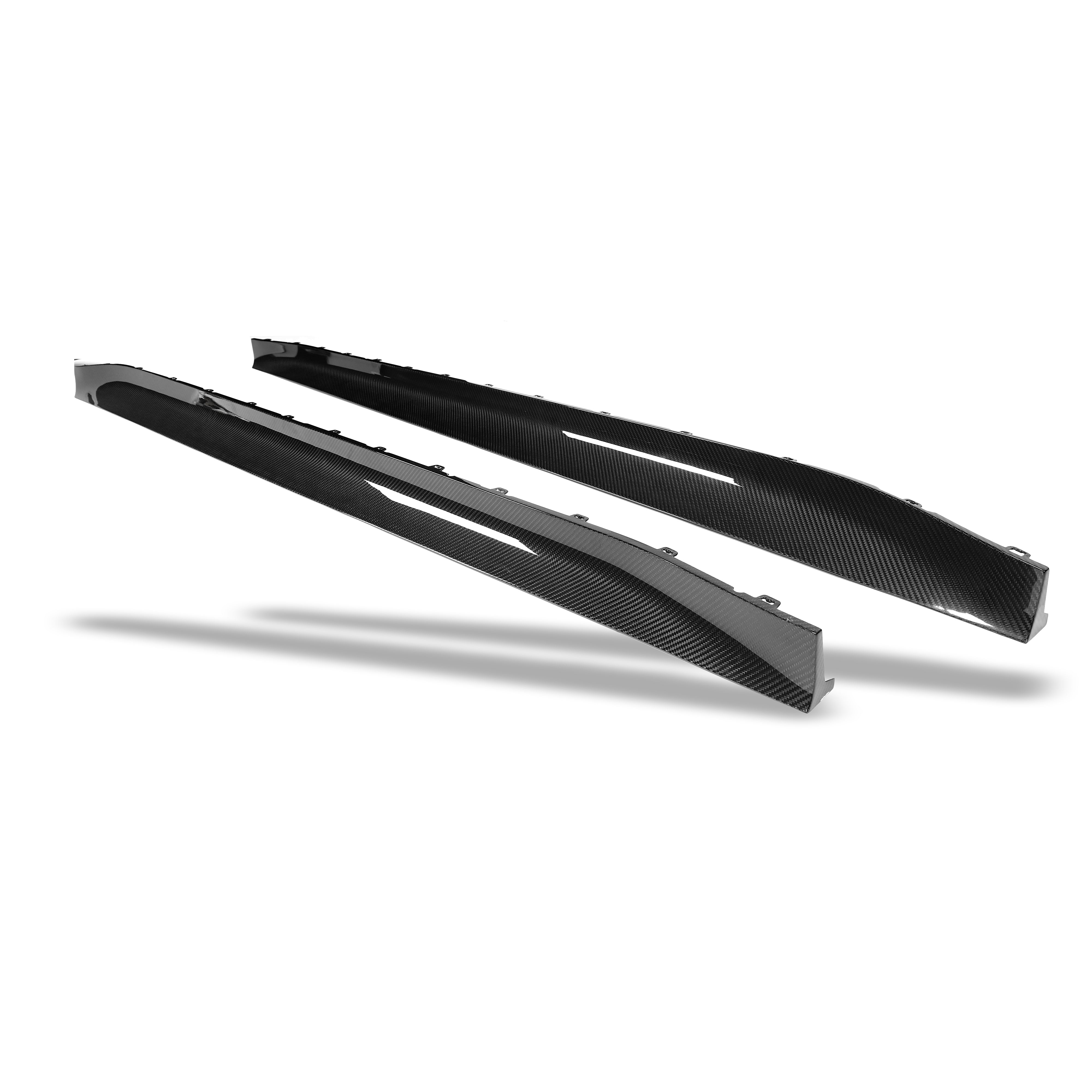 RevoZport Carbon Fiber Race Side Skirts Compatible With BMW M4 G82