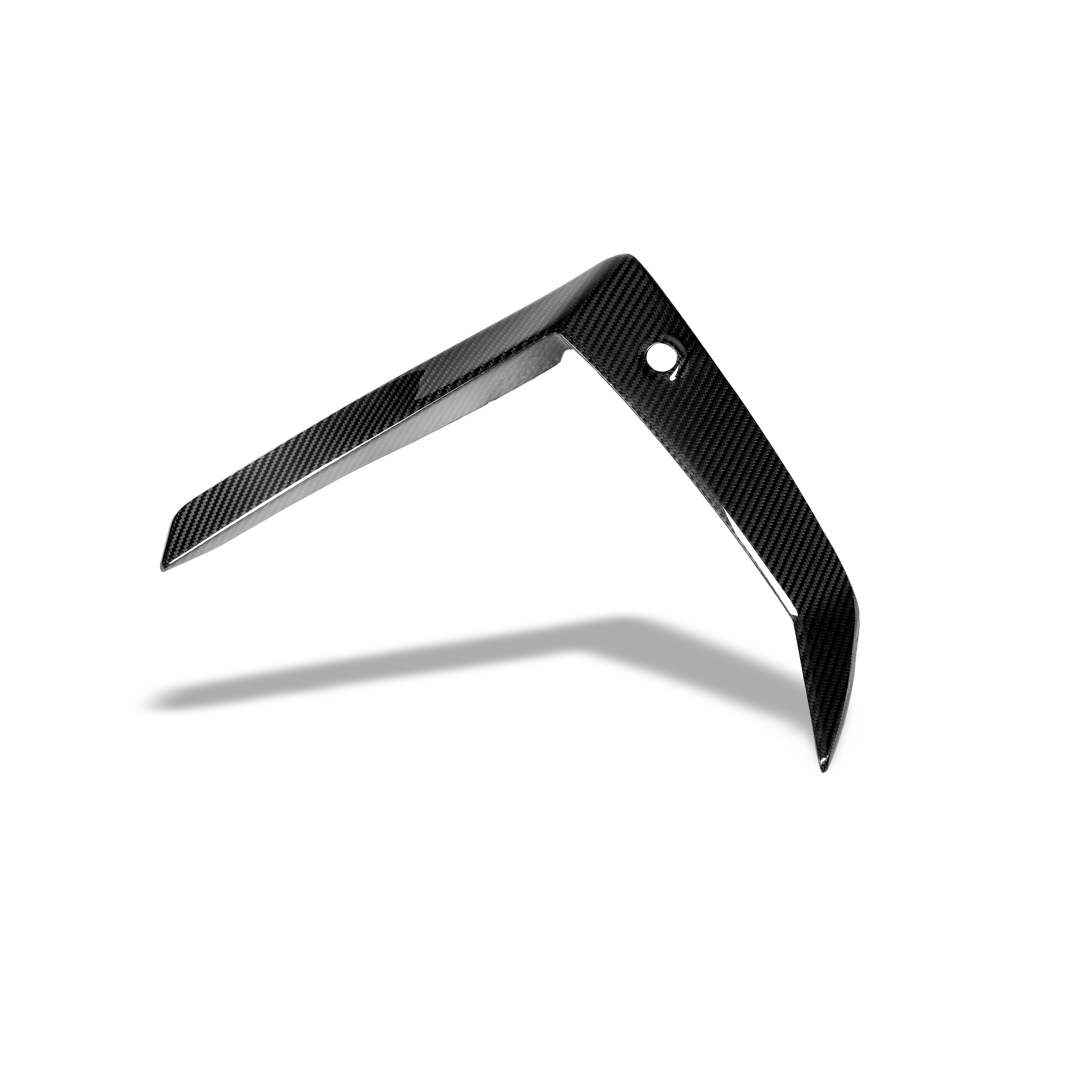 RevoZport Carbon Fiber Front Bumper Canards Compatible With BMW X5M F95 PRE LCI
