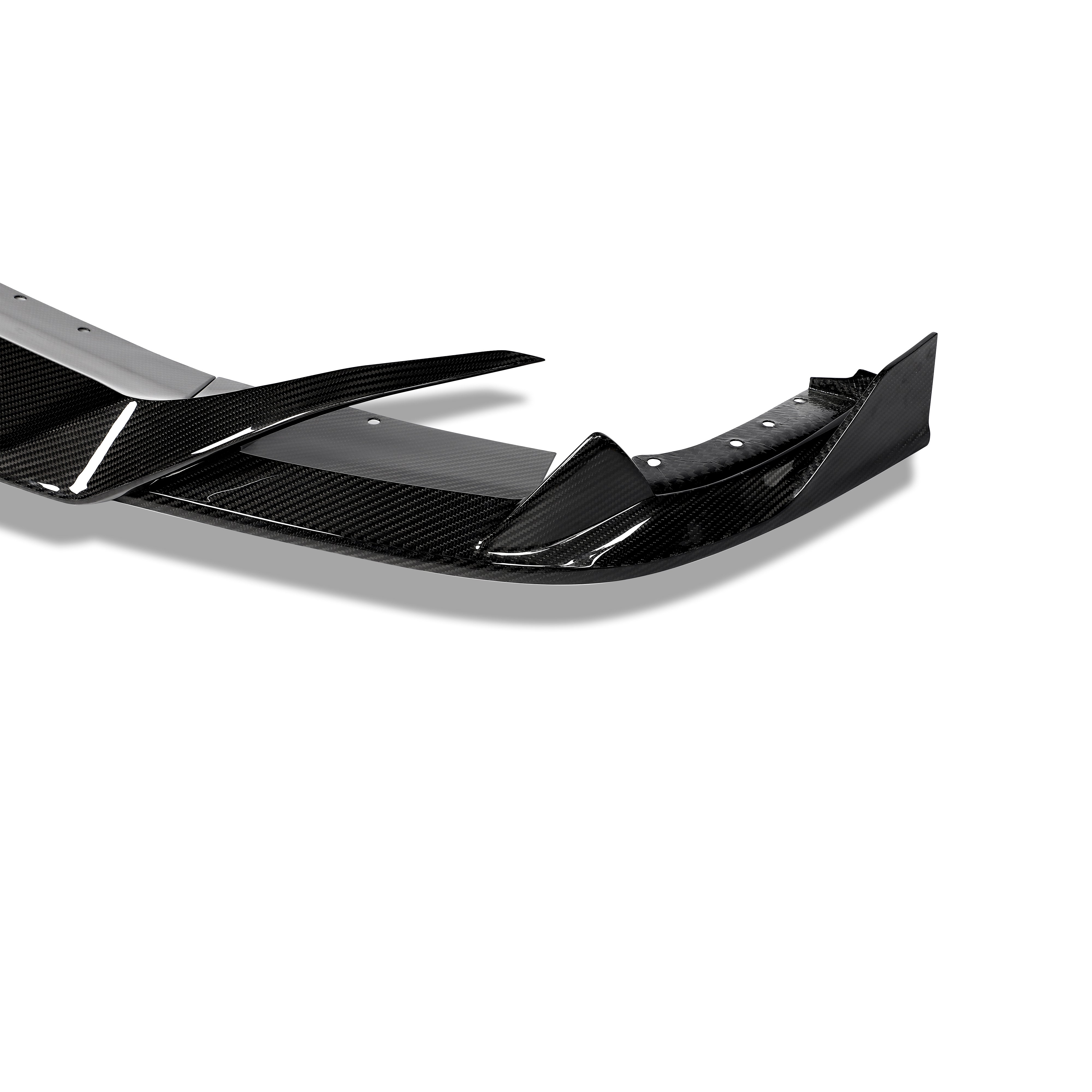 RevoZport Carbon Fiber Front Lip Compatible With BMW X5M F95 PRE LCI