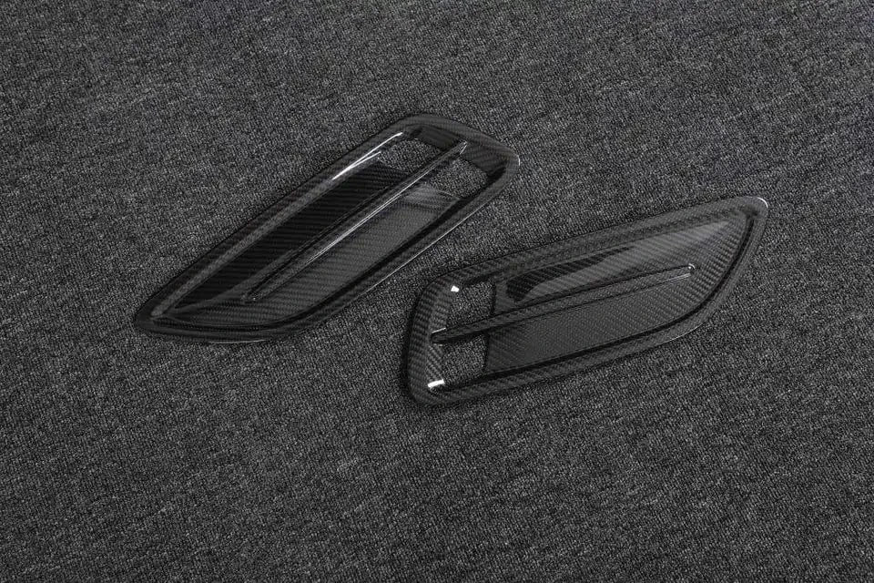 KIA Stinger GT OEM+ Carbon Fibre Hood Vent Trims - Twenty Two Tuning Hood/Bonnet Vents