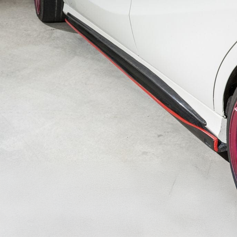 Mercedes Benz A-Class/A45 (W176) REVO Style Carbon Fibre Side Skirt Extensions - Twenty Two Tuning Side Skirts