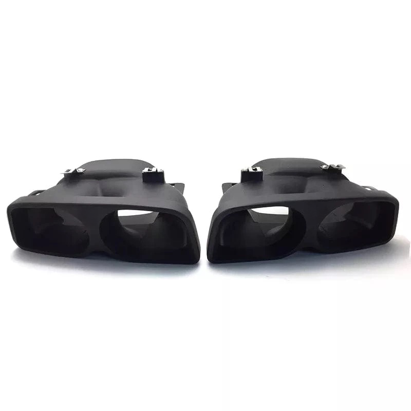BSV1 Black Steel Exhaust Tips Compatible With Mercedes