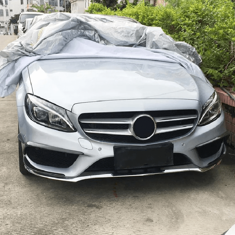 Mercedes Benz C-Class/C43 (A205/C205/W205) Carbon Fibre Front Fog Surround Trim - Twenty Two Tuning Front Canards/Bumper Inserts