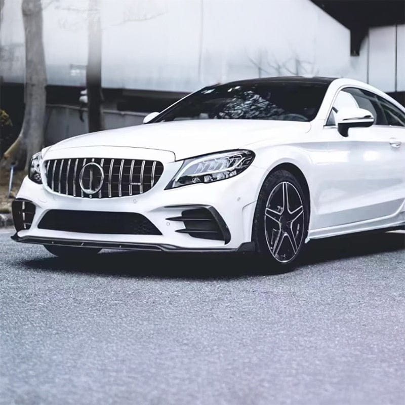 Mercedes Benz C-Class/C43 AMG Style Carbon Fibre Front Lip Spoiler (W205/C205/S205/A205) - Twenty Two Tuning Front Lip