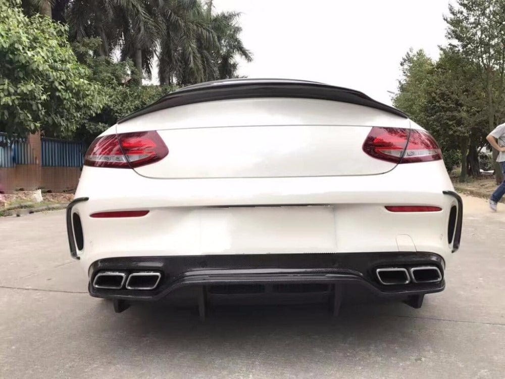 Mercedes Benz C-Class/C43 (C205/A205) PSM Style Carbon Fibre Rear Diffuser - Twenty Two Tuning Rear Diffuser
