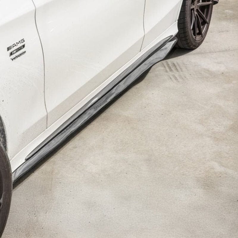 Mercedes Benz C-Class/C43 (C205) Future Design Style Carbon Fibre Side Skirts - Twenty Two Tuning Side Skirts