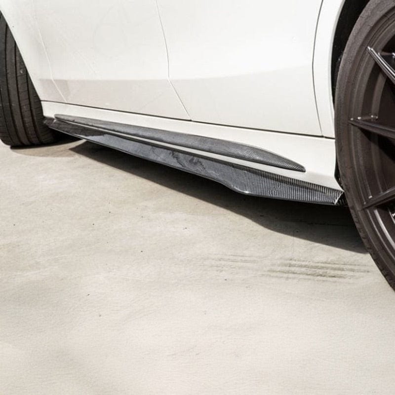Mercedes Benz C-Class/C43 (C205) Future Design Style Carbon Fibre Side Skirts - Twenty Two Tuning Side Skirts