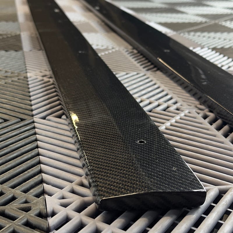 Mercedes Benz C-Class/C43 (C205) Future Design Style Carbon Fibre Side Skirts - Twenty Two Tuning Side Skirts