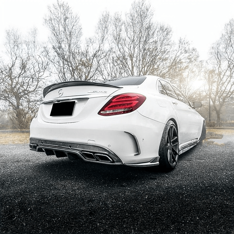 Mercedes Benz C-Class/C43/C63 (C205/W205) Future Design Style Carbon Fibre Rear Canards - Twenty Two Tuning Rear Canards