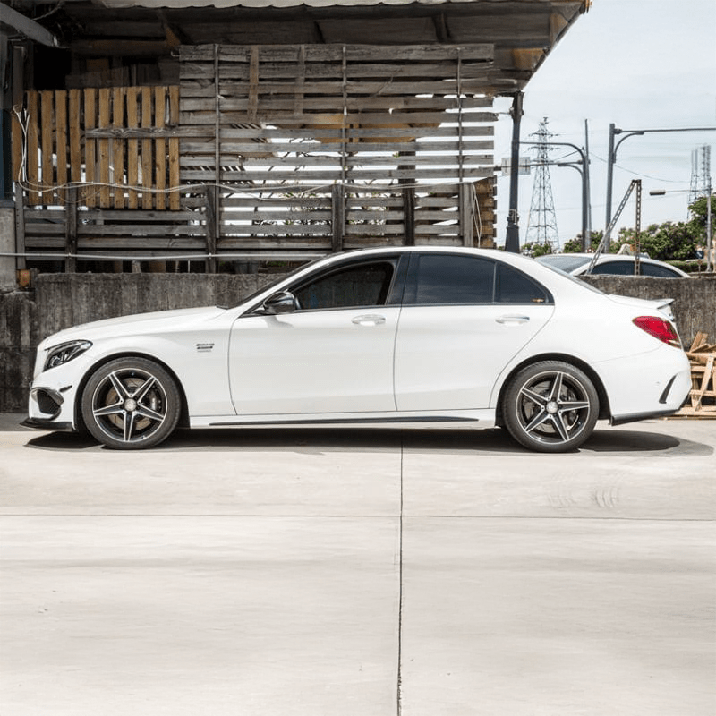 Mercedes Benz C-Class/C43/C63 Future Design Style Rocker Overlay Trims (W205/S205/C205) - Twenty Two Tuning Side Skirts