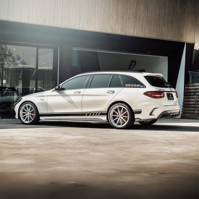 Mercedes Benz C-Class/C43/C63 (S205) Future Design Carbon Fibre Rear Canards - Future Design Rear Canards