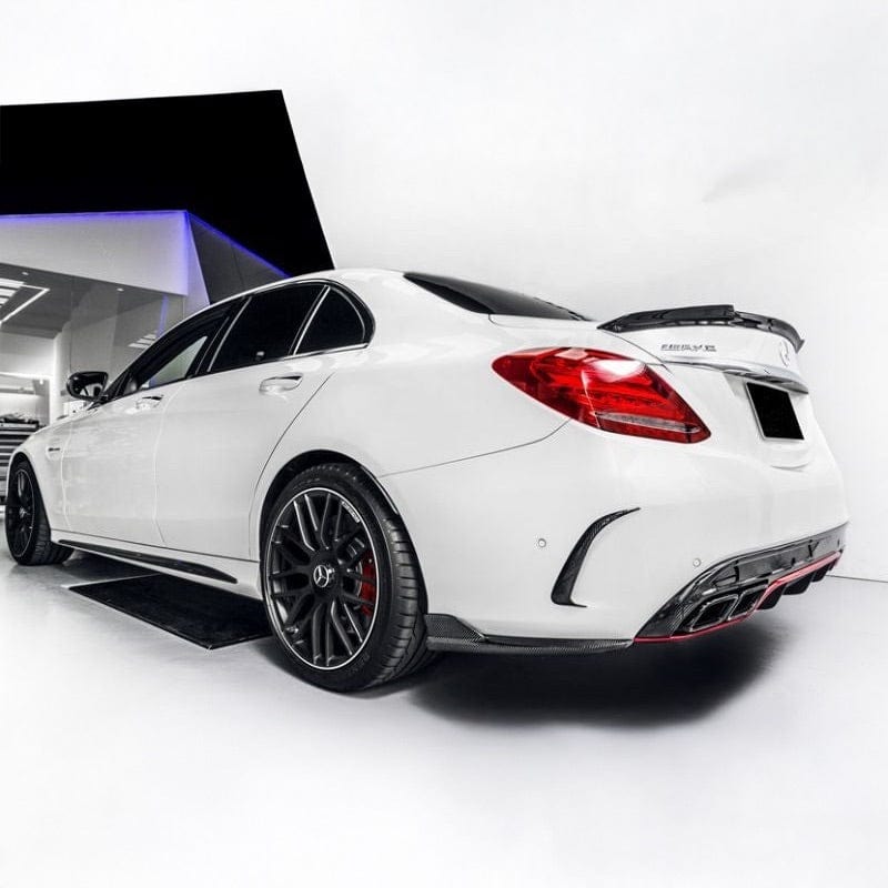 Mercedes Benz C-Class/C43/C63 (W205) Future Design Style Carbon Fiber Rear Spoiler - Twenty Two Tuning Rear Spoiler