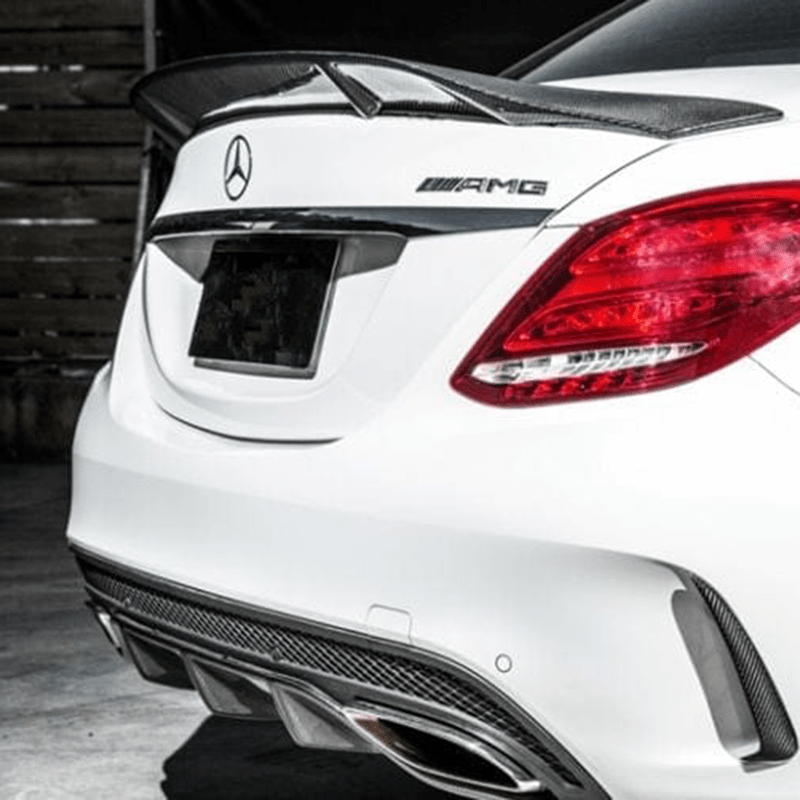 Mercedes Benz C-Class/C43/C63 (W205) Renntech Style Carbon Fiber Rear Spoiler - Twenty Two Tuning Rear Spoiler