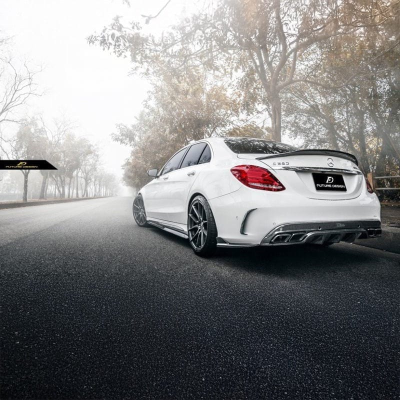 Mercedes Benz C-Class/C43/C63 (W205/S205) PSM Dynamic Carbon Fibre Side Skirts - PSM Dynamic Side Skirts