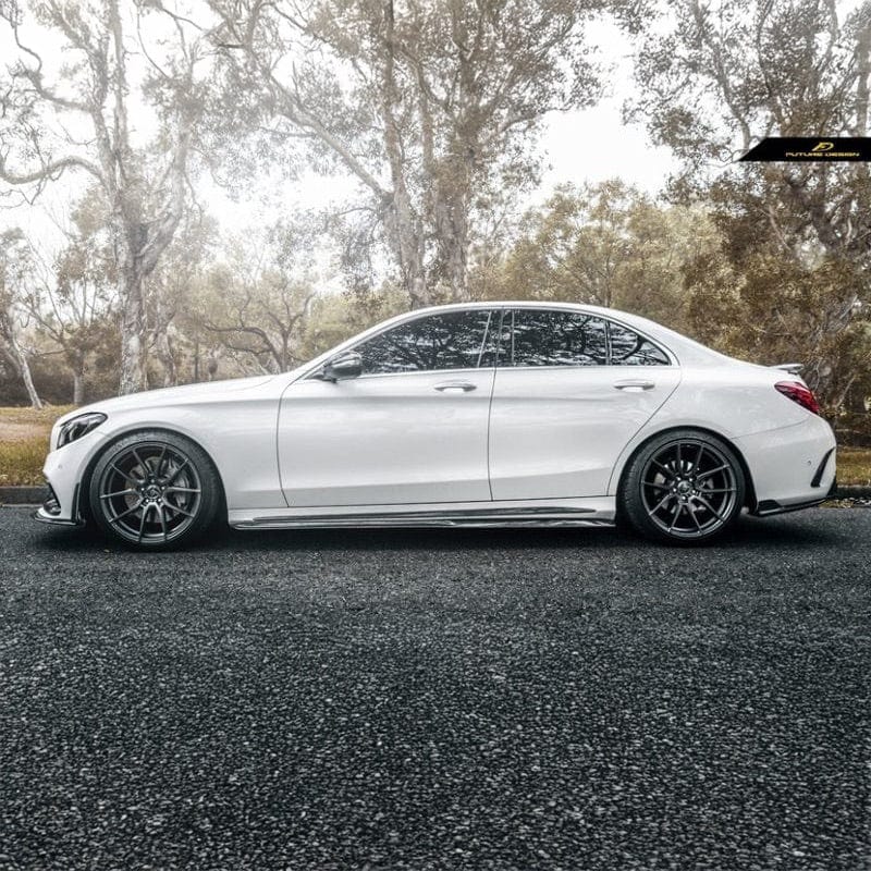 Mercedes Benz C-Class/C43/C63 (W205/S205) PSM Dynamic Carbon Fibre Side Skirts - PSM Dynamic Side Skirts
