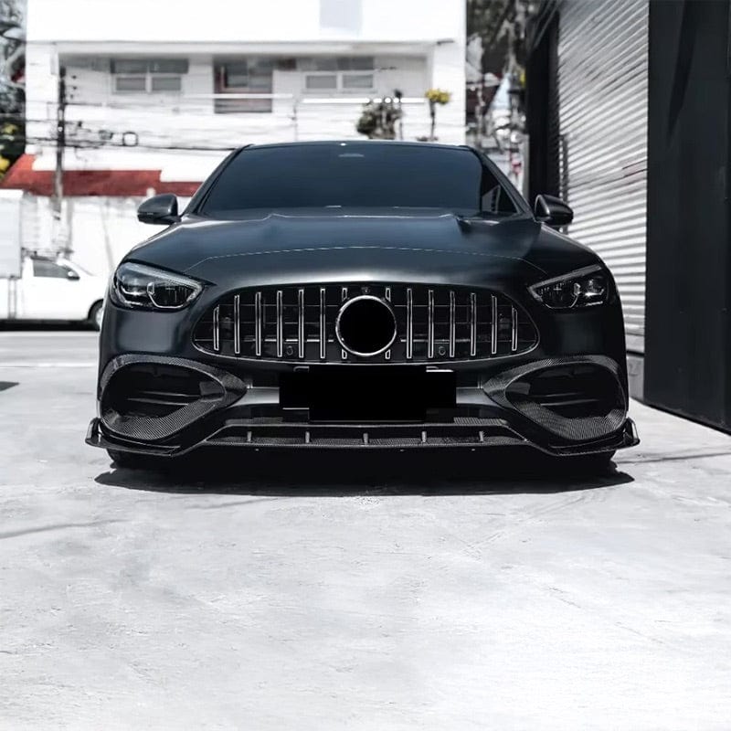 Mercedes Benz C-Class/C43 (W206/S206) BRABUS Style Carbon Fibre Front Vent Trims - Twenty Two Tuning Front Canards/Bumper Inserts