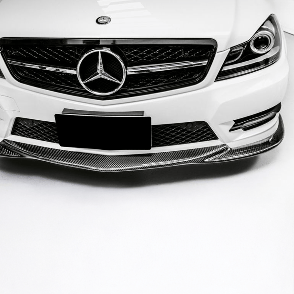 Mercedes Benz C-Class (W204/C204) Facelift GODHAND Style Carbon Fibre Front Lip - Twenty Two Tuning Front Lip