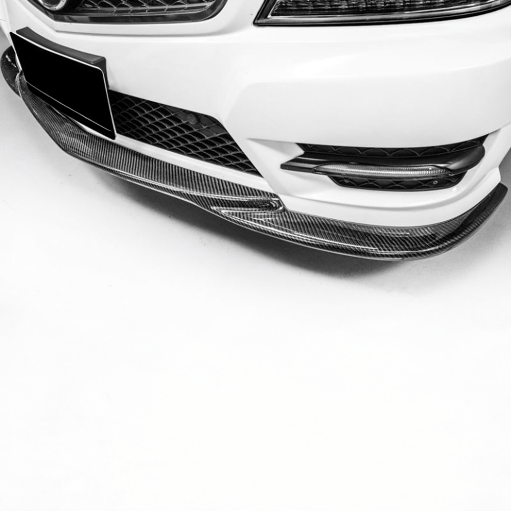Mercedes Benz C-Class (W204/C204) Facelift GODHAND Style Carbon Fibre Front Lip - Twenty Two Tuning Front Lip