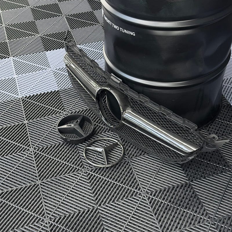 Mercedes Benz C-Class (W205/S205) C63 Style Carbon fibre Front Grille - Twenty Two Tuning Front Grille