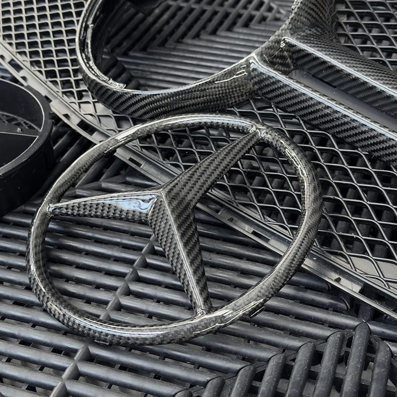 Mercedes Benz C-Class (W205/S205) C63 Style Carbon fibre Front Grille - Twenty Two Tuning Front Grille