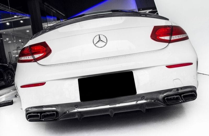 Mercedes Benz C63 (A205/C205) Future Design Style Carbon Fibre Rear Diffuser - Twenty Two Tuning Rear Diffuser