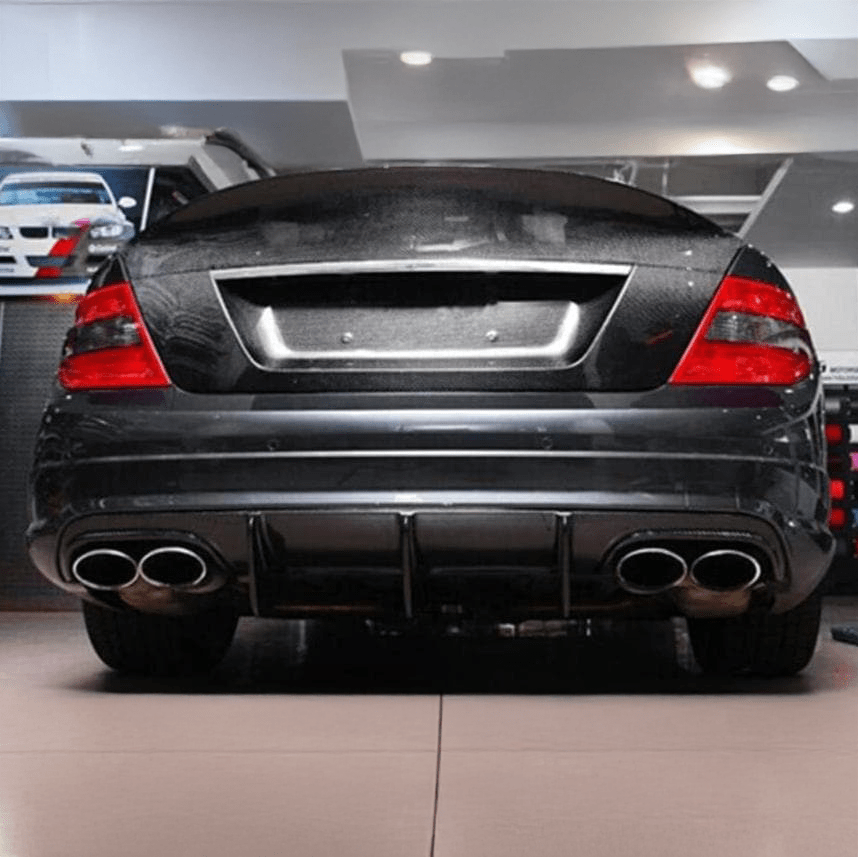 Mercedes Benz C63 (W204) Pre-Facelift Big Fin Style Carbon Fibre Rear Diffuser - Twenty Two Tuning Rear Diffuser