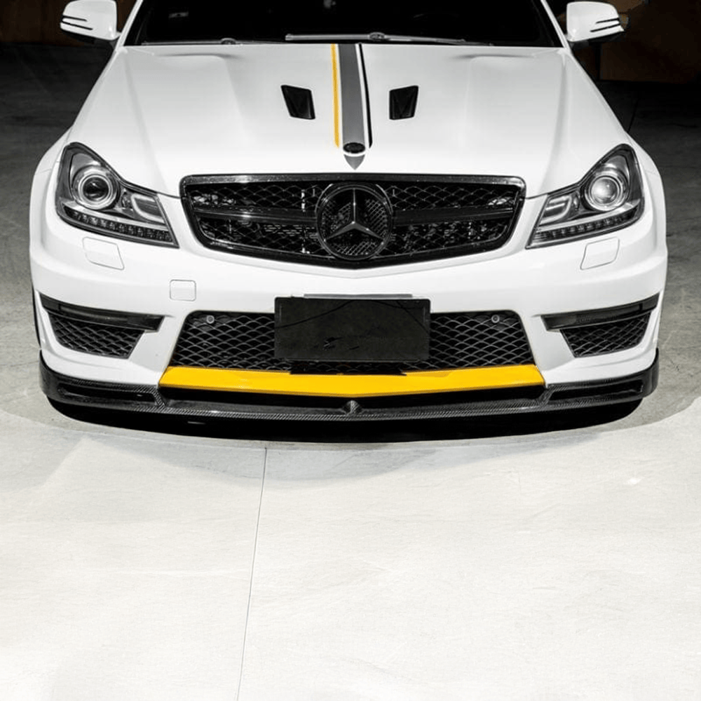 Mercedes Benz C63 (W204/S204/C204) Facelift VS Style Carbon Fibre Front Lip - Twenty Two Tuning Front Lip
