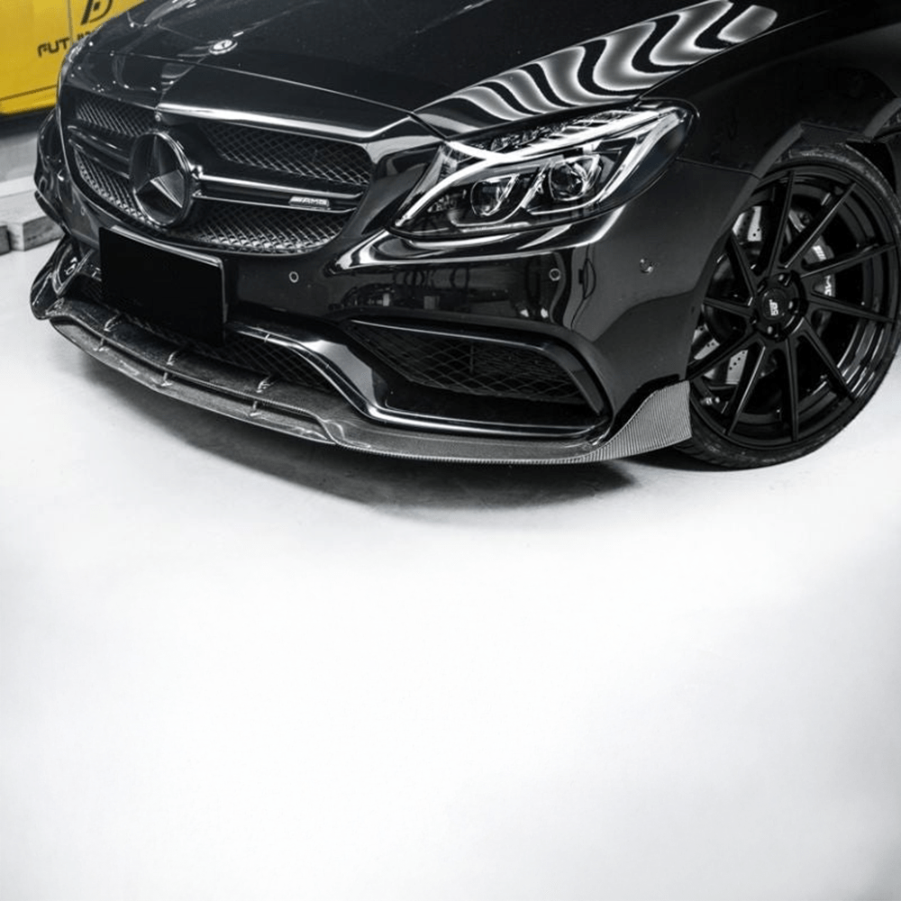 Mercedes Benz C63 (W205/S205) BRABUS Style Carbon Fibre Front Lip - Twenty Two Tuning Front Lip