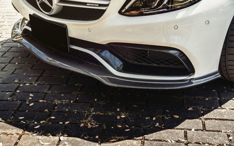 Mercedes Benz C63 (W205/S205) PSM Style Carbon Fibre Front Lip Spoiler - Future Design Front Lip