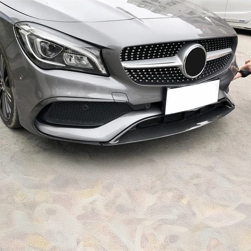 Mercedes Benz CLA-Class/CLA45 (W117/C117) AMG Style Front Lip Spoiler - Twenty Two Tuning Front Canards/Bumper Inserts