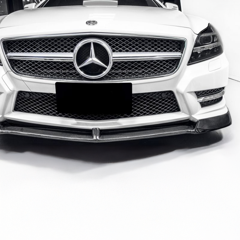 Mercedes Benz CLS-Class (W218) Future Design Style Carbon Fibre Front Lip Spoiler - Twenty Two Tuning Front Lip