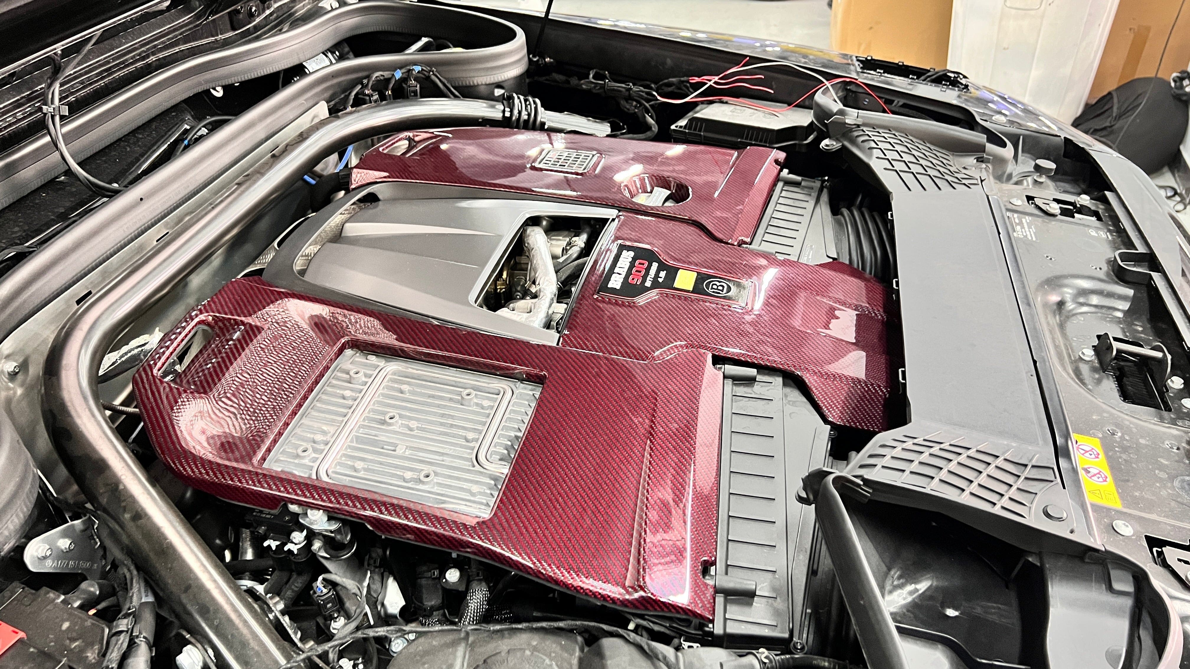 Mercedes Benz E63(S) (W213) Facelift Brabus 900 Style Carbon Fibre Engine Cover - Twenty Two Tuning Engine Bay